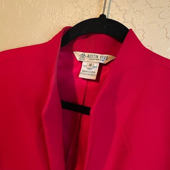 Vintage Austin Reed London Women's Wool Coat - Size 16 - Picture 5 of 6